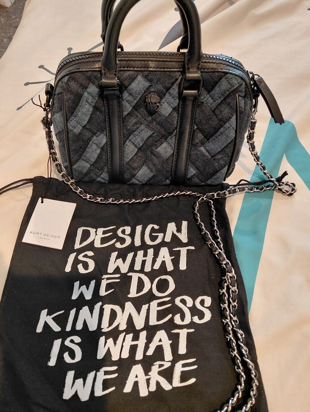KURT GEIGER KENSINGTON MINI BOSTON BAG NWT